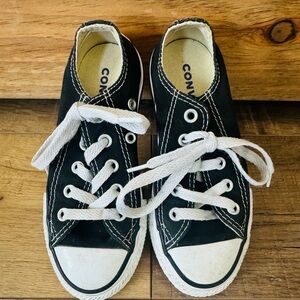 Converse Kids Black Canvas Sneakers